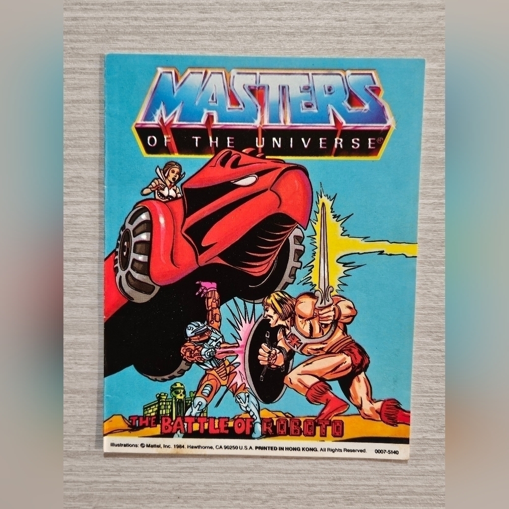 1984 MOTU Masters Of The Universe Mini Comic Book He- Man The Battle Of Roboto